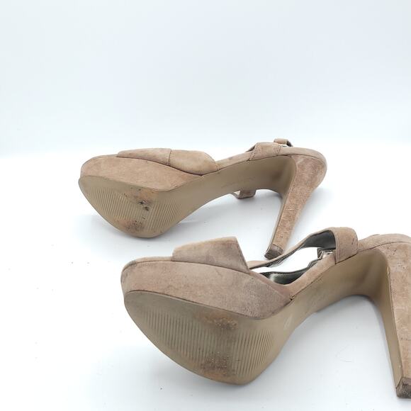BCBG BCBGeneration PL Hasura X Taupe Sling Back High Heel women's Size 7.5 - Picture 5 of 9